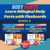 Body Parts / Partes del Cuerpo - Bilingual Words Flash Car