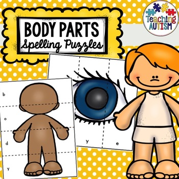 Preview of Body Parts Spelling Puzzles