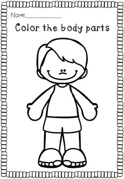 Body Parts, Spin, draw and color by Nomadic Bee | TpT