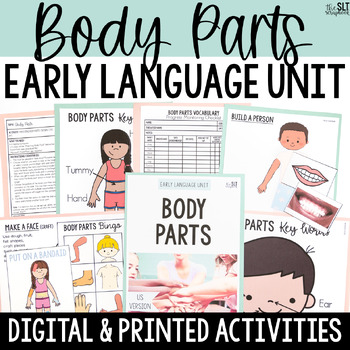 Preview of Body Parts Themed Early Language Activities- Early Intervention Speech Therapy