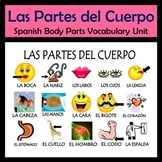 Body Parts Vocabulary Activities & Games Unit (Las Partes 
