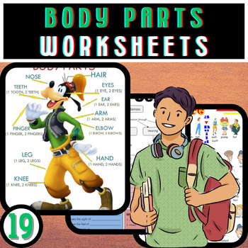 Preview of Body Parts Worksheets: Engaging Learning Tools for Young Minds