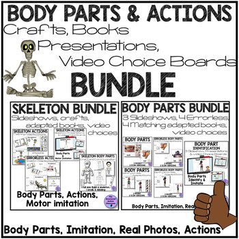 Preview of Body Parts and Actions Matching and Imitation MEGA BUNDLE for Special Education