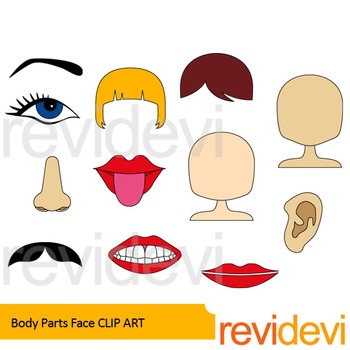 Preview of Body Parts clip art - Face clip art