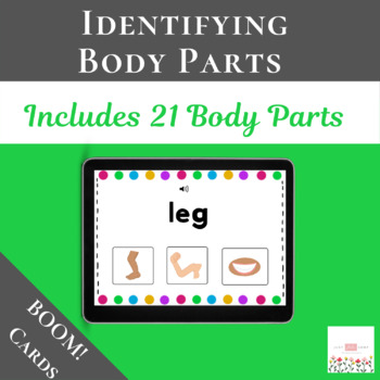 Preview of Body Parts with Boom Cards™ | Identifying | Digital 