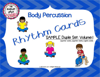 Preview of Body Percussion Cards - Sample