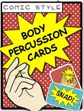 Body Percussion Cards - Comic in Color