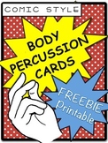 Body Percussion Card Freebie Printable