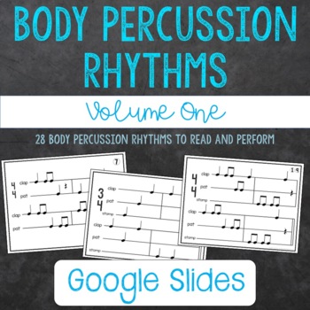 Preview of Body Percussion Rhythm Reading Charts and Booklet