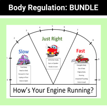 Preview of Body Regulation Bundle: 4 Boom Card Decks, Visual, & PPT
