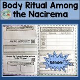 Sociology Culture Body Rituals Among the Nacirema Editable