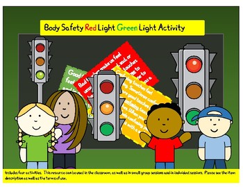 Preview of Body Safety Red Light Green Light Activity Pack TF-CBT aligned