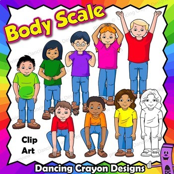 Preview of Body Scale Music Clip Art | Kodaly Kids