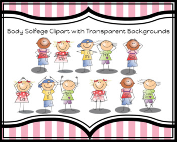 Preview of Body Solfege Transparent Background Clip Art