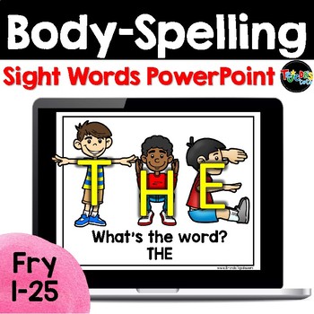 Preview of Body-Spelling Sight Words PowerPoint: Set 1