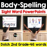 Body-Spelling Sight Words PowerPoints: DOLCH Second Grade