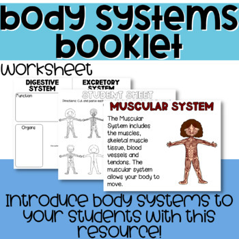 Preview of Body Systems Booklet - Body System Functions