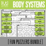 Body Systems Bundle | Puzzle Challenges and Word Games for