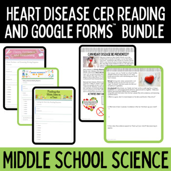 Preview of Body Systems CER Claim Evidence Reasoning and Assessment Bundle