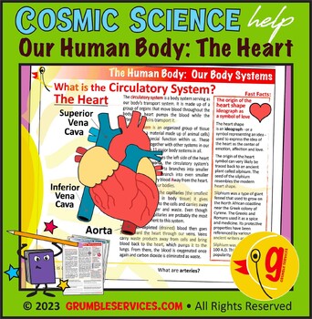 Preview of Body Systems: Circulatory System & Our Hearts, Heart Ideograph - Health Science