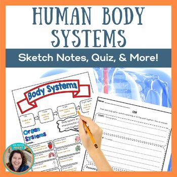 Preview of Human Body Systems Worksheet - Interactive Science Notebook Graphic Organizer
