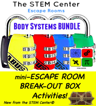 Preview of Body Systems Escape Room Bundle