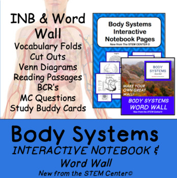 Preview of Body Systems INB & Word Wall