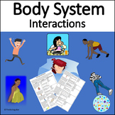 Body Systems Identify the Interactions Worksheet