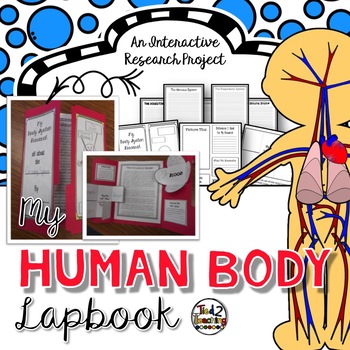 Human Body Research Report Lapbook by Tied 2 Teaching | TpT