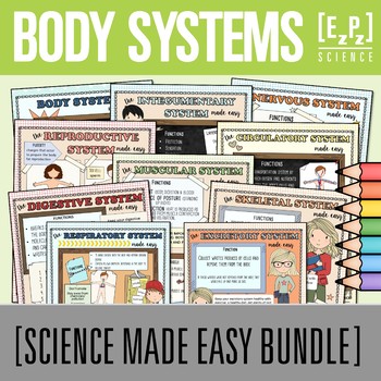 Preview of Body Systems PowerPoint and Notes Bundle (All Systems)