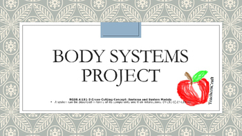 Preview of Body Systems Project with Assessment & Rubrics