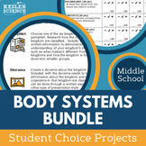 Body Systems - Student Choice Projects Bundle - Grades 6, 7, 8