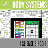 Body Systems Vocabulary Review Game | Science BINGO