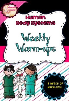 Preview of Body Systems Weekly Warm-Ups