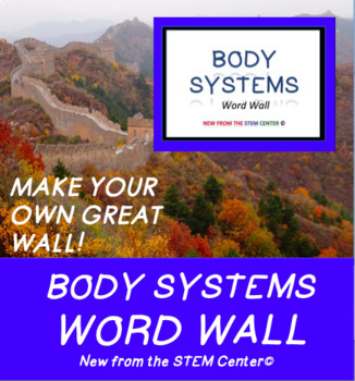 Preview of Body Systems Word Wall