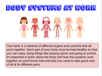 Preview of Body Systems Working Together (Digital Activity)