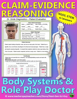 Preview of Body Systems and Organs Stations Lab: Use CER to Diagnose: Distance Learning
