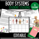 Body Systems graphic organizer and Stations Activity | Int