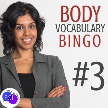 Preview of Body Vocabulary Bingo for Adult ESL Set 3