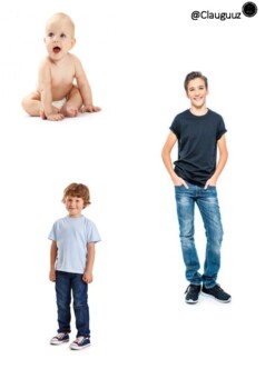 Preview of Body change/ Child, Baby, Adut, Teenager, Eldery person