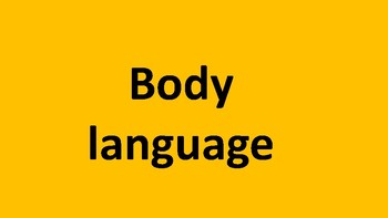 Preview of Body language