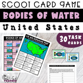 Preview of Body of Water Scoot Cards