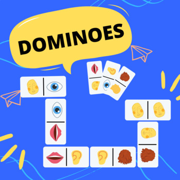 Partes do Corpo - Dominó em Português - Body Parts Domino Game in