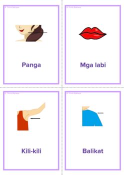 Body Parts Tagalog Flashcards Body Parts By Language Forum Tpt