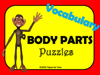 Preview of Body parts Vocabulary Puzzle Game