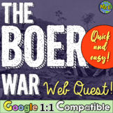 Boer War Web Quest | Boer War in South Africa Web Quest Activity