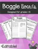 Boggle Boards *Editable