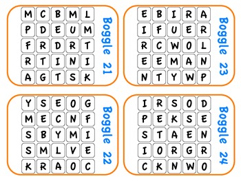 BOGGLING Boggle Game Cards by Mrs N's Classroom | TpT