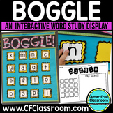 Boggle Display WORD STUDY GAME / CENTER Classroom Packet  