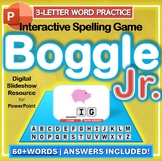 Boggle Jr. PowerPoint Game - 3 Letter Word Spelling Practi